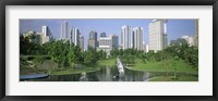 Framed Park In The City, Petronas Twin Towers, Kuala Lumpur, Malaysia