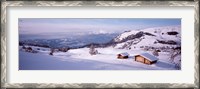 Framed Italy, Italian Alps, High angle view of snowcovered mountains