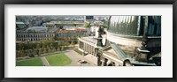 Framed High angle view of a formal garden in front of a church, Berlin Dome, Altes Museum, Berlin, Germany
