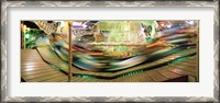 Framed Carousel in motion, Amusement Park, Stuttgart, Germany