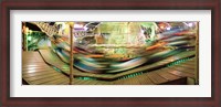 Framed Carousel in motion, Amusement Park, Stuttgart, Germany