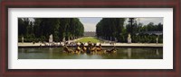 Framed Fountain in a garden, Versailles, France