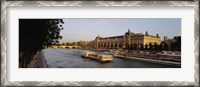 Framed Passenger Craft In A River, Seine River, Musee D'Orsay, Paris, France