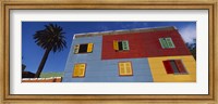 Framed Low Angle View Of A Building, La Boca, Buenos Aires, Argentina