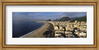 Framed High Angle View Of The Beach, Copacabana Beach, Rio De Janeiro, Brazil