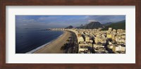 Framed High Angle View Of The Beach, Copacabana Beach, Rio De Janeiro, Brazil