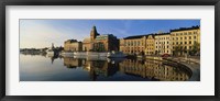 Framed Reflection Of Buildings On Water, Stockholm, Sweden