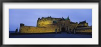 Framed Castle Lit Up At Dusk, Edinburgh Castle, Edinburgh, Scotland, United Kingdom