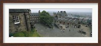 Framed High Angle View Of Tourists In A Castle, Edinburgh Castle, Edinburgh, Scotland, United Kingdom