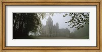 Framed Castle Covered With Fog, Dunrobin Castle, Highlands, Scotland, United Kingdom