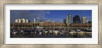 Framed Buildings On The Waterfront, Puerto Madero, Buenos Aires, Argentina