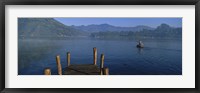 Framed Pier On A Lake, Santiago, Lake Atitlan, Guatemala