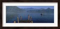 Framed Pier On A Lake, Santiago, Lake Atitlan, Guatemala