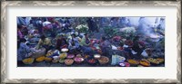 Framed High Angle View Of A Group Of People In A Vegetable Market, Solola, Guatemala