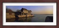 Framed Marble Boat In A River, Summer Palace, Beijing, China