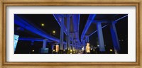 Framed Low Angle View Of An Overpasses, Shanghai, China