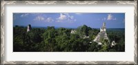 Framed High Angle View Of An Old Temple, Tikal, Guatemala