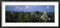 Framed High Angle View Of An Old Temple, Tikal, Guatemala