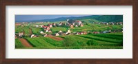 Framed High angle view of houses in a field, Tatra Mountains, Slovakia