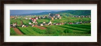 Framed High angle view of houses in a field, Tatra Mountains, Slovakia