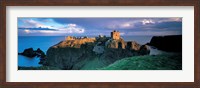 Framed High angle view of a castle, Stonehaven, Grampian, Aberdeen, Scotland