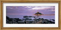 Framed Castle on top of a hill, St Michael's Mount, Cornwall, England