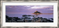 Framed Castle on top of a hill, St Michael's Mount, Cornwall, England
