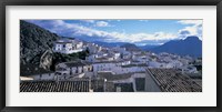 Framed High angle view of buildings in a town, Velez Blanco, Andalucia, Spain