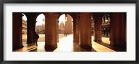 Framed Tourists in a building, Venice, Italy