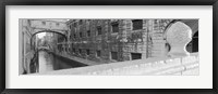 Framed Bridge Over A Canal, Bridge Of Sighs, Venice, Italy