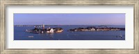 Framed High Angle View Of Buildings Surrounded By Water, San Giorgio Maggiore, Venice, Italy