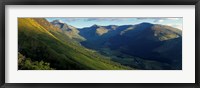 Framed High Angle View Of Grass Covering Mountains, Stob Ban, Glen Nevis, Scotland, United Kingdom