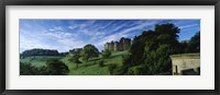 Framed Castle On A Landscape, Alnwick Castle, Northumberland, England, United Kingdom