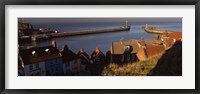 Framed Buildings On The Waterfront, Whitby Harbour, North Yorkshire, England, United Kingdom