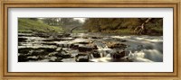 Framed Arch Bridge Over A River, Stainforth Force, River Ribble, North Yorkshire, England, United Kingdom