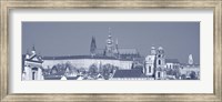 Framed Buildings In A City, Hradcany Castle, St. Nicholas Church, Prague, Czech Republic