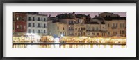 Framed Bars on the waterfront, Crete, Greece