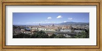 Framed High angle view of a city, Florence, Tuscany, Italy