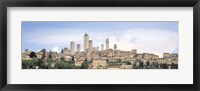 Framed Buildings in a City, San Gimignano, Tuscany, Italy