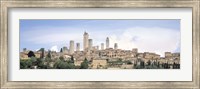 Framed Buildings in a City, San Gimignano, Tuscany, Italy