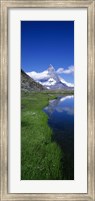 Framed Reflection Of Mountain In Water, Riffelsee, Matterhorn, Switzerland