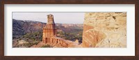 Framed High Angle View Of A Rock Formation, Palo Duro Canyon State Park, Texas, USA