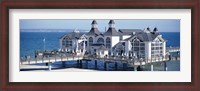 Framed Tourists On A Bridge, The Seebruecke, Sellin, Isle Of Ruegen, Germany