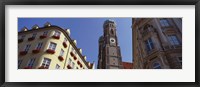 Framed Low Angle View Of A Cathedral, Frauenkirche, Munich, Germany