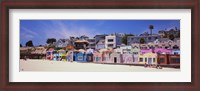 Framed Houses On The Beach, Capitola, Santa Cruz, California, USA