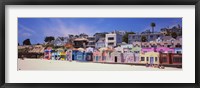Framed Houses On The Beach, Capitola, Santa Cruz, California, USA