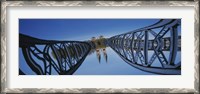 Framed Low Angle View Of A Bridge, Blue Bridge, Freiburg, Germany