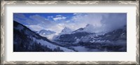 Framed Clouds over mountains, Alps, Glarus, Switzerland