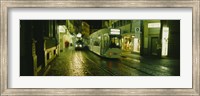 Framed Cable Cars Moving On A Street, Freiburg, Germany