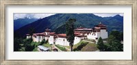 Framed Castle On A Mountain, Trongsar Dzong, Trongsar, Bhutan